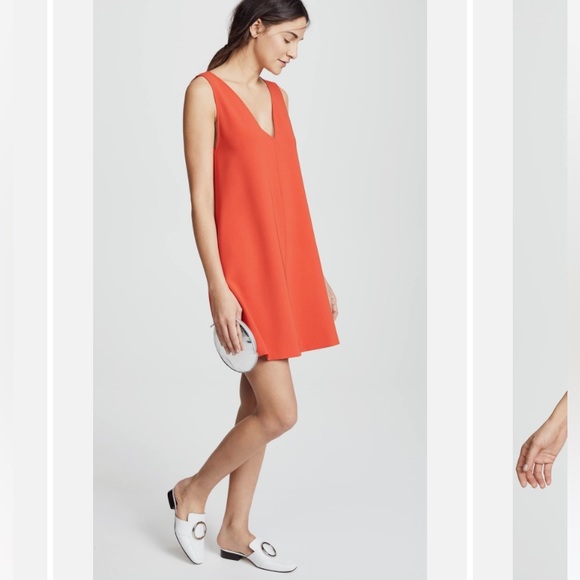 Theory Women's Sleeveless V Neck Shift Dress Sz S - Picture 3 of 6